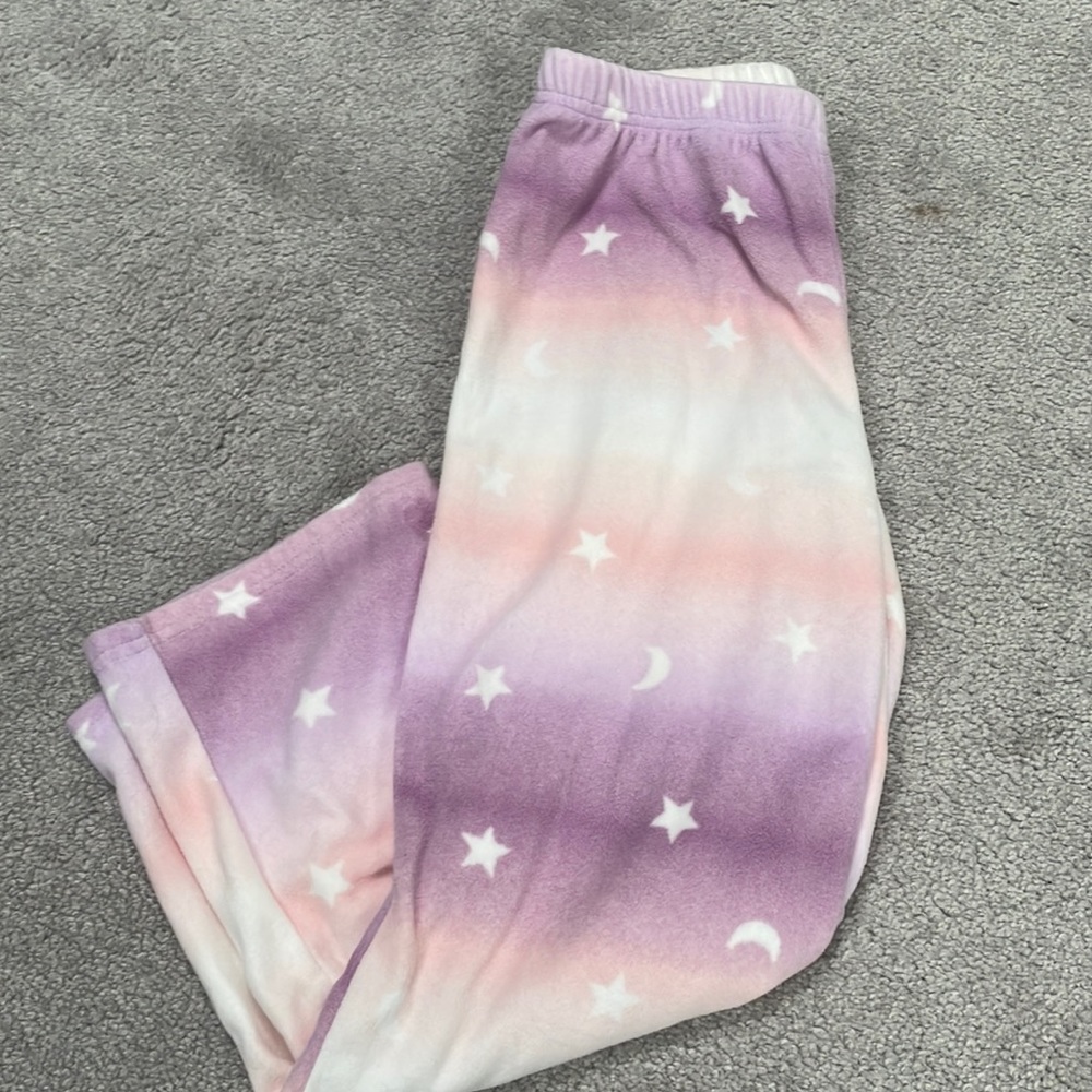 Girls Fleece Pajama Pants Moon and Stars Size 7/7A from Carter's